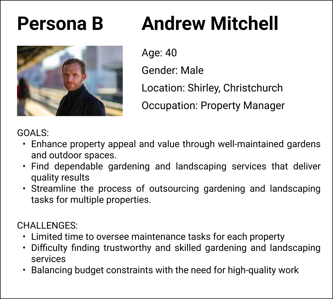 Sol's Services User Persona